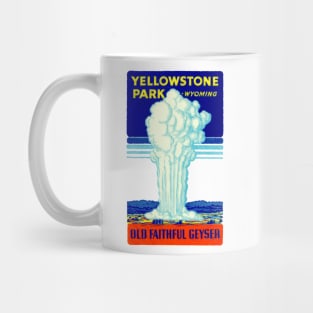 Vintage Yellowstone Park Wyoming Mug